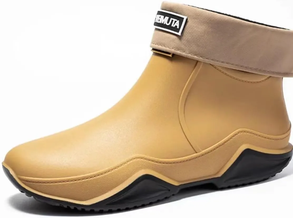Trendy Outdoor Kitchen Non-slip Rain Boots, Motorcycle Waterproof Shoes, Rain Shoes Rubber Shoes Water Shoes Fishing Shoes For Women & Men