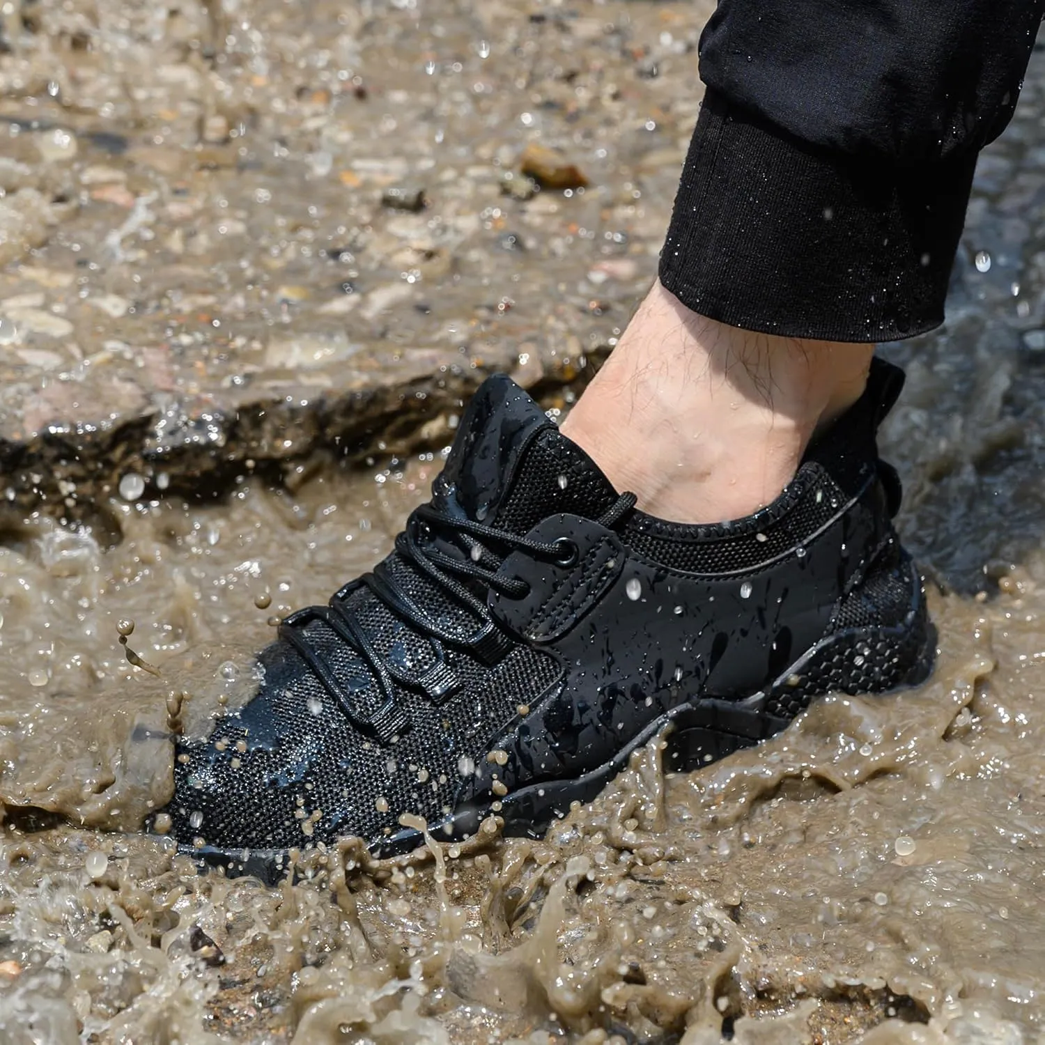 ulogu Waterproof Shoes for Men Women Non Slip Work Sneakers