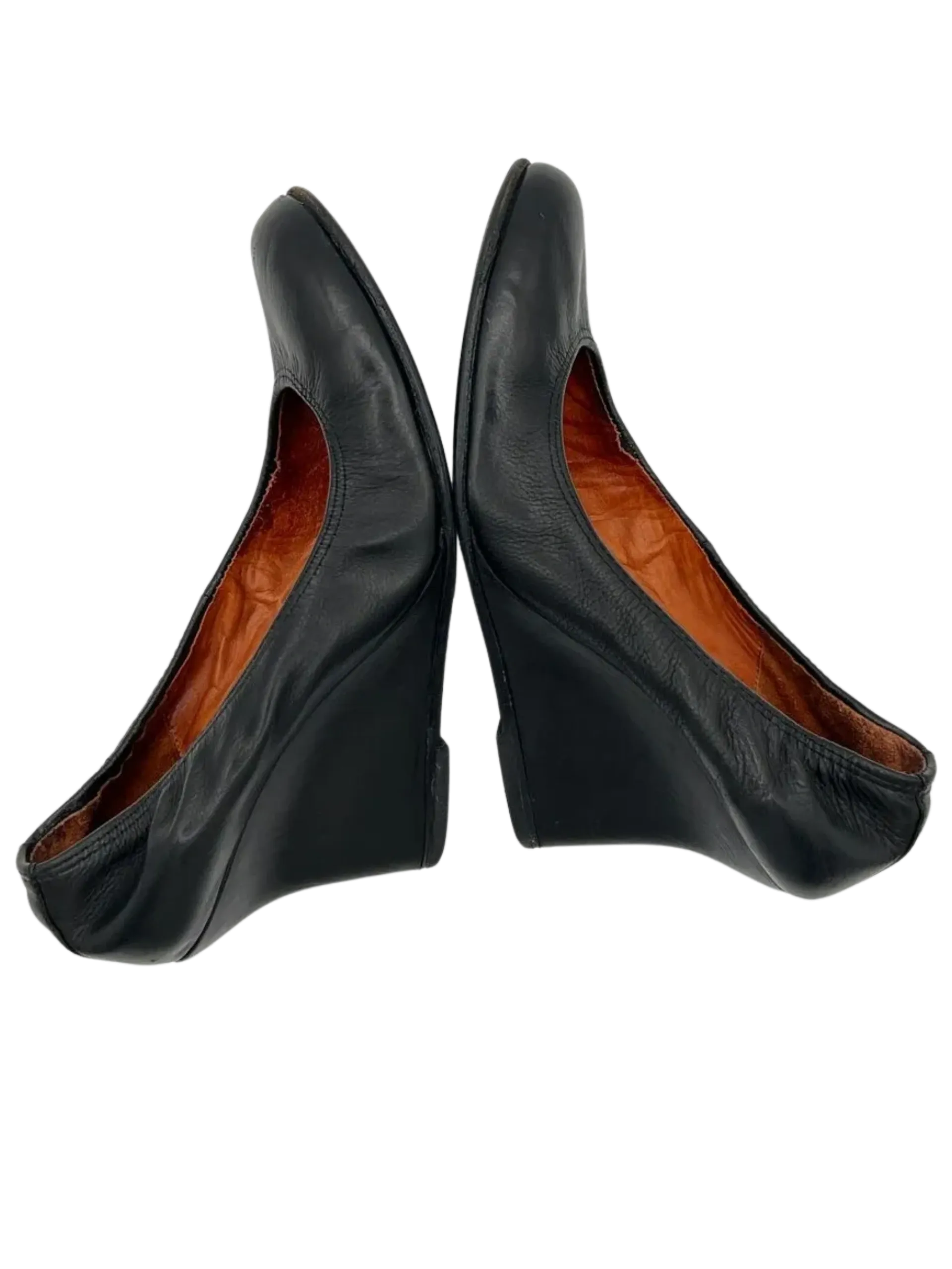 Vintage Lanvin Leather Wedges
