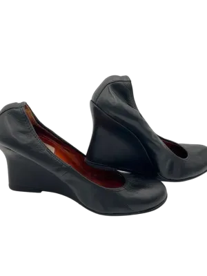 Vintage Lanvin Leather Wedges