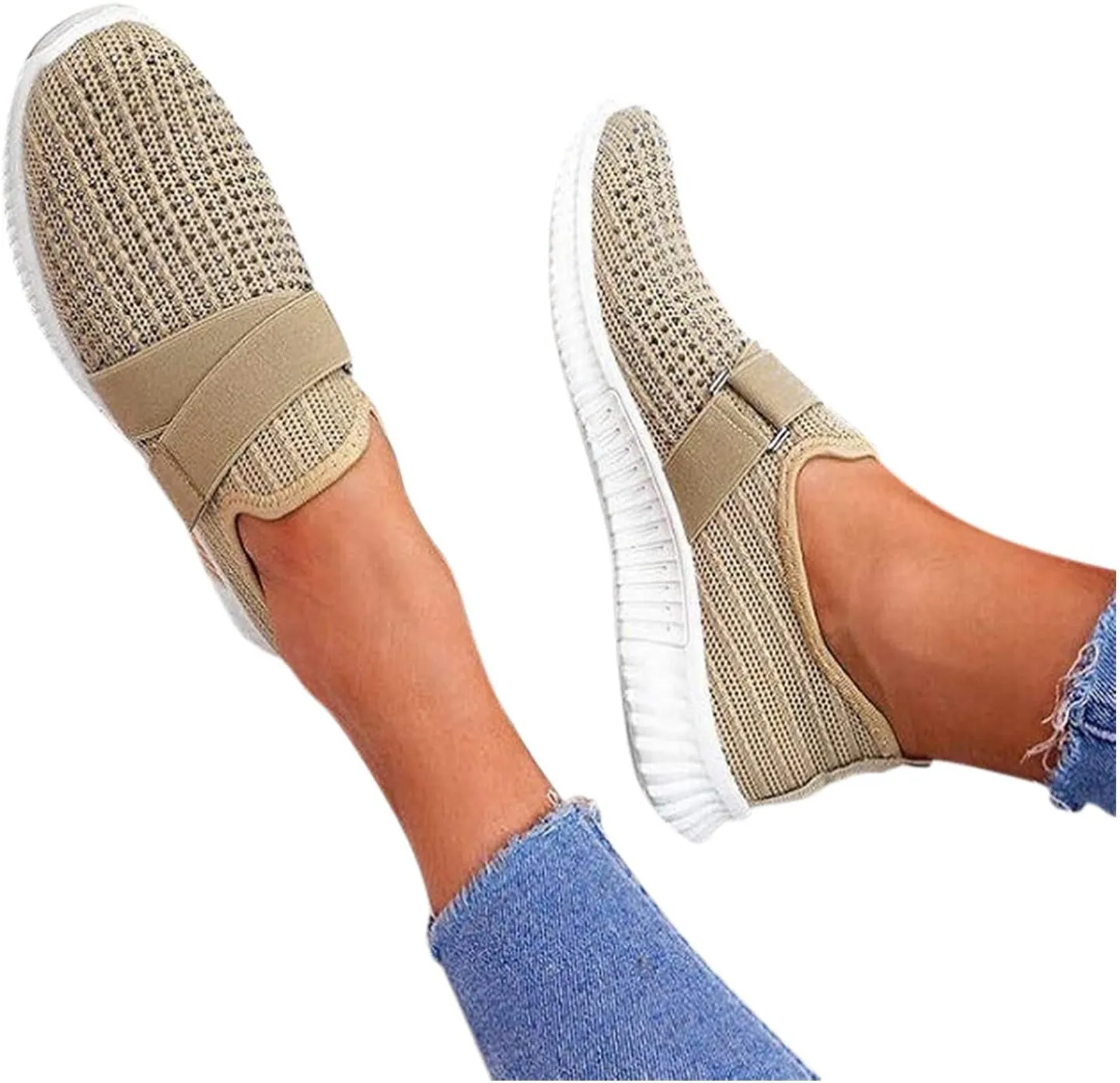 Women's Fashion Sneakers Lace Up Breathable Casual Waking Shoes Trail Running Shoes Men Glitter Loafers Women Shoes Womens White Platform Sneakers