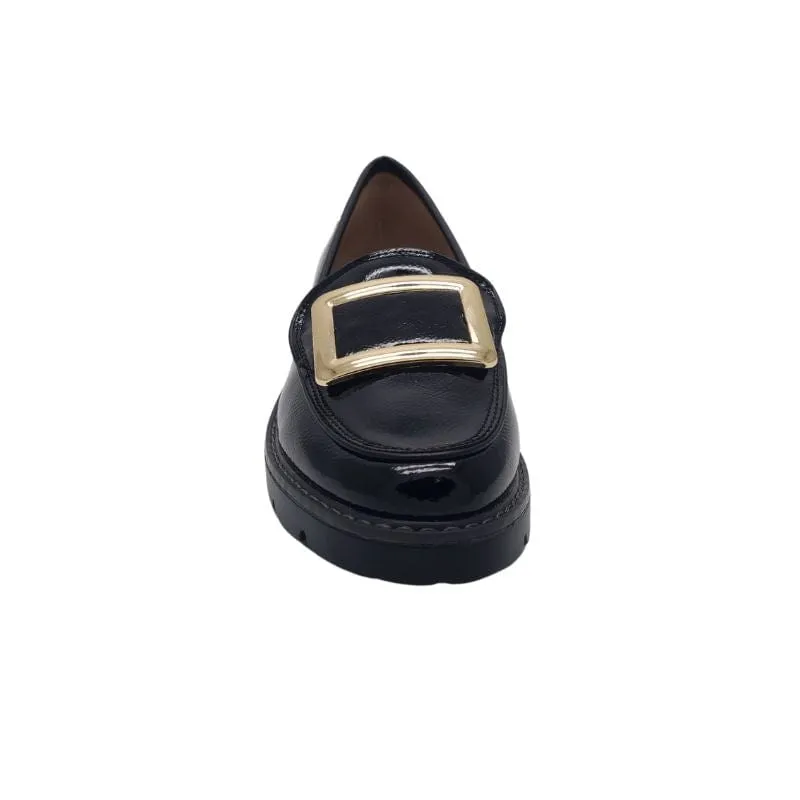 Zanni & Co Womens Patent Black Loafer  Avray-One
